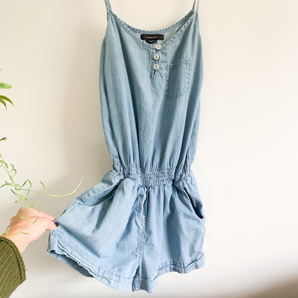 Soft Denim Blue Jumper by Paper Tee